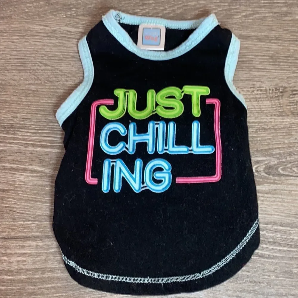 'Just Chill' Dog Tank Shirt